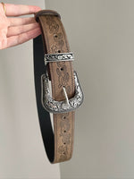 アメリカンレトロ ブラウン バックルベルト