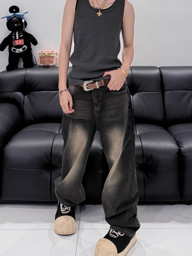 アメリカンレトロ ブラウン バックルベルト