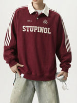 レトロ サイドライン スウェット ゲームポロシャツ