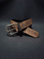 アメリカンレトロ ブラウン バックルベルト