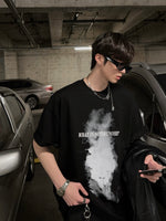 スモークレタープリントTシャツ