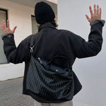 レトロ PUレザー ショルダーバッグ