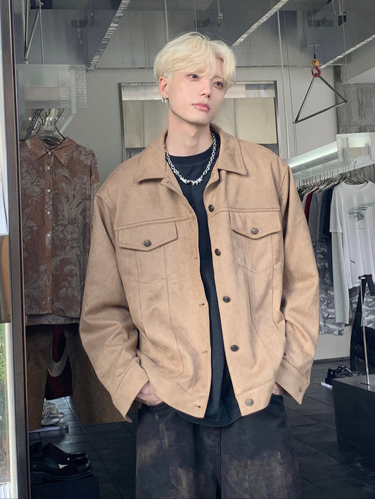 スエード風 ベーシック ジャケット