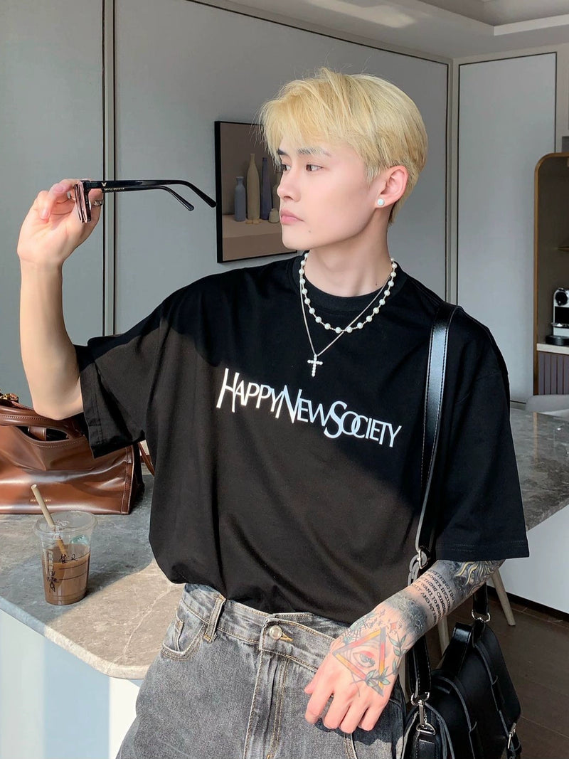 タイポグラフィックメッセージ Tシャツ