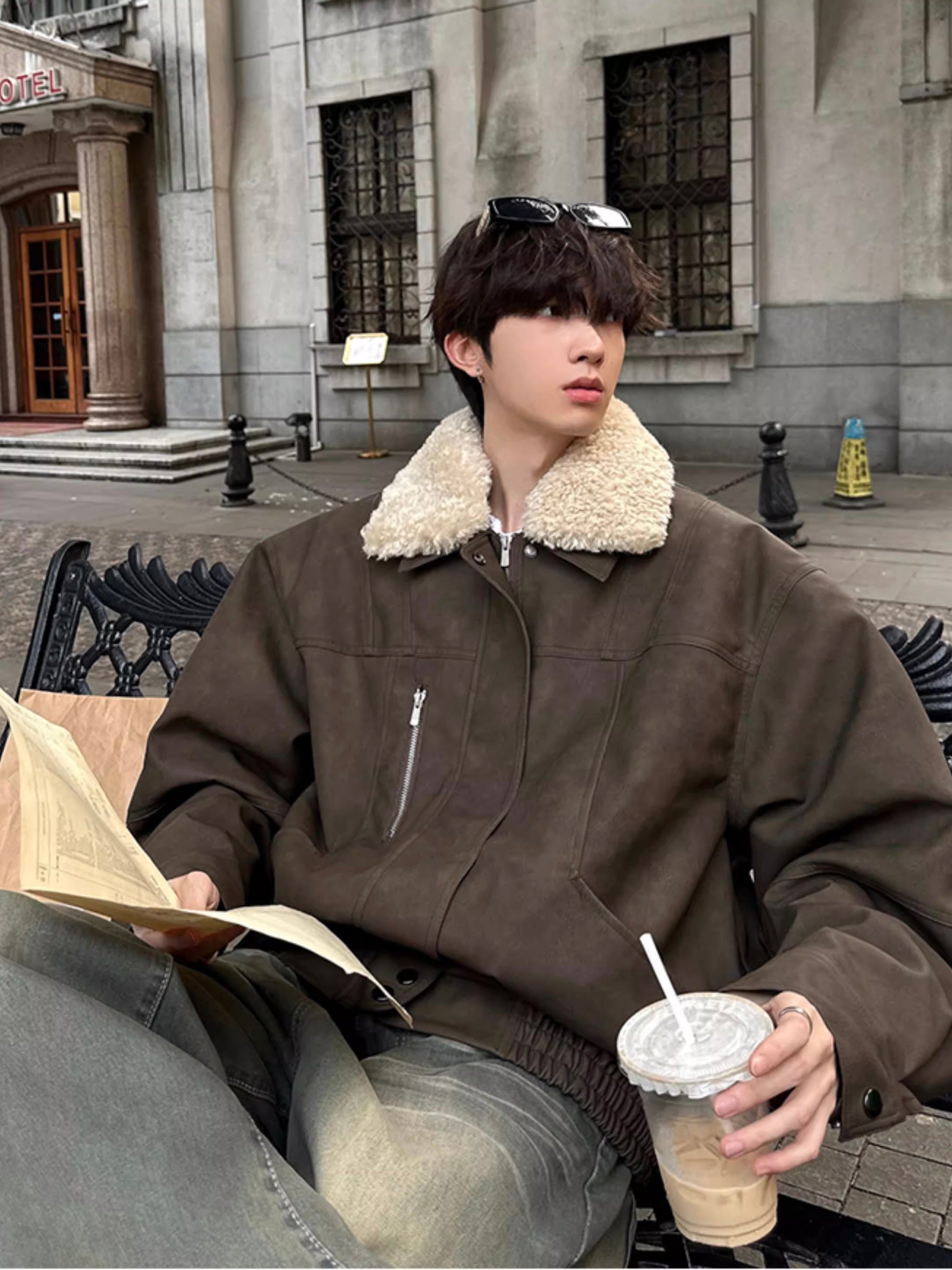 ルーズシルエット ラムファージャケット – KXCK（キックス