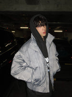 ハイネック ジッパーフライトジャケット