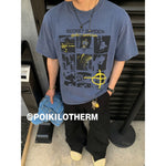 アメリカン クリエイティブグリッド Tシャツ