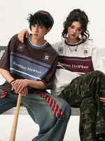 レトロ ラガーパッチ リンガーTシャツ