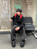 ラインストーン ブラッディジップパーカー