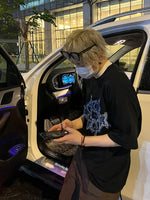 スターデニムパッチ レターTシャツ