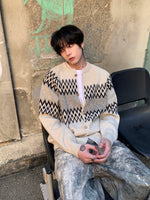 スプリング フェアアイル ニットカーディガン