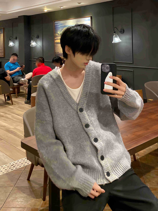 リラックス プレミアムウールカーディガン