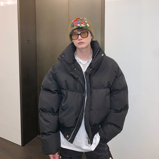 スタンドカラー ボリューム ショートぺディン