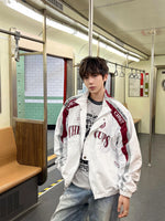 スタンドカラー レーシング トラックジャケット