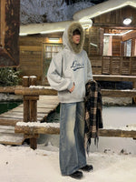 レトロ刺繍 ネックファーパーカー