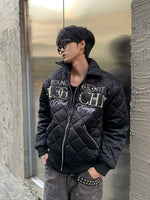 レトロ パール刺繍 キルティングジャケット