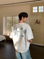 スターパッチ レタリングTシャツ