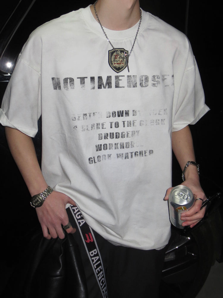 パッチエンブレム クラックレタリング Tシャツ