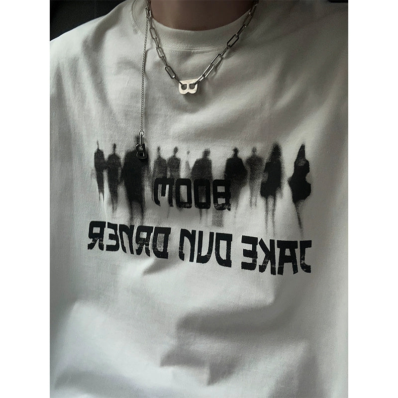 ゴーステッド レタープリント Tシャツ