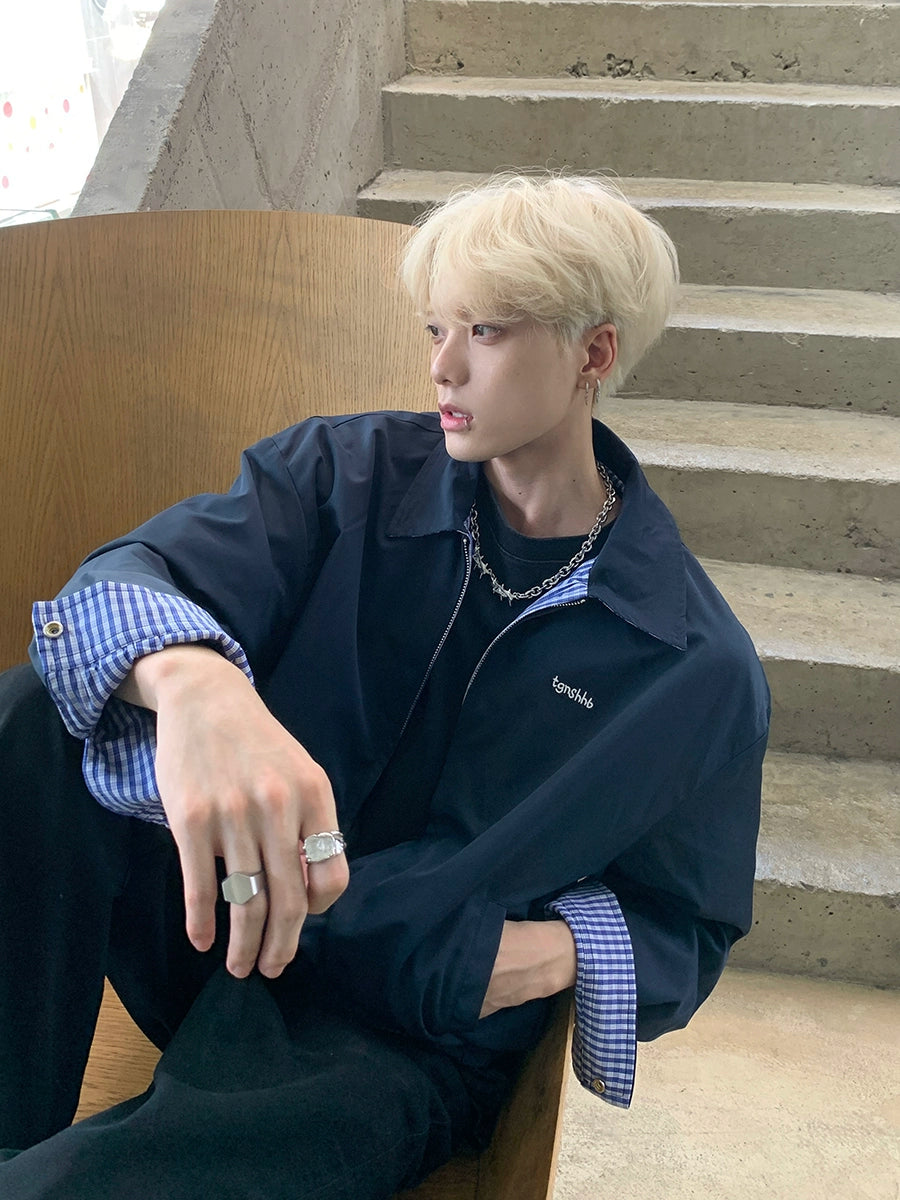 2WAY リバーシブル レトロチェック柄ジャケット – KXCK（キックス