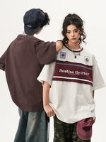 レトロ ラガーパッチ リンガーTシャツ