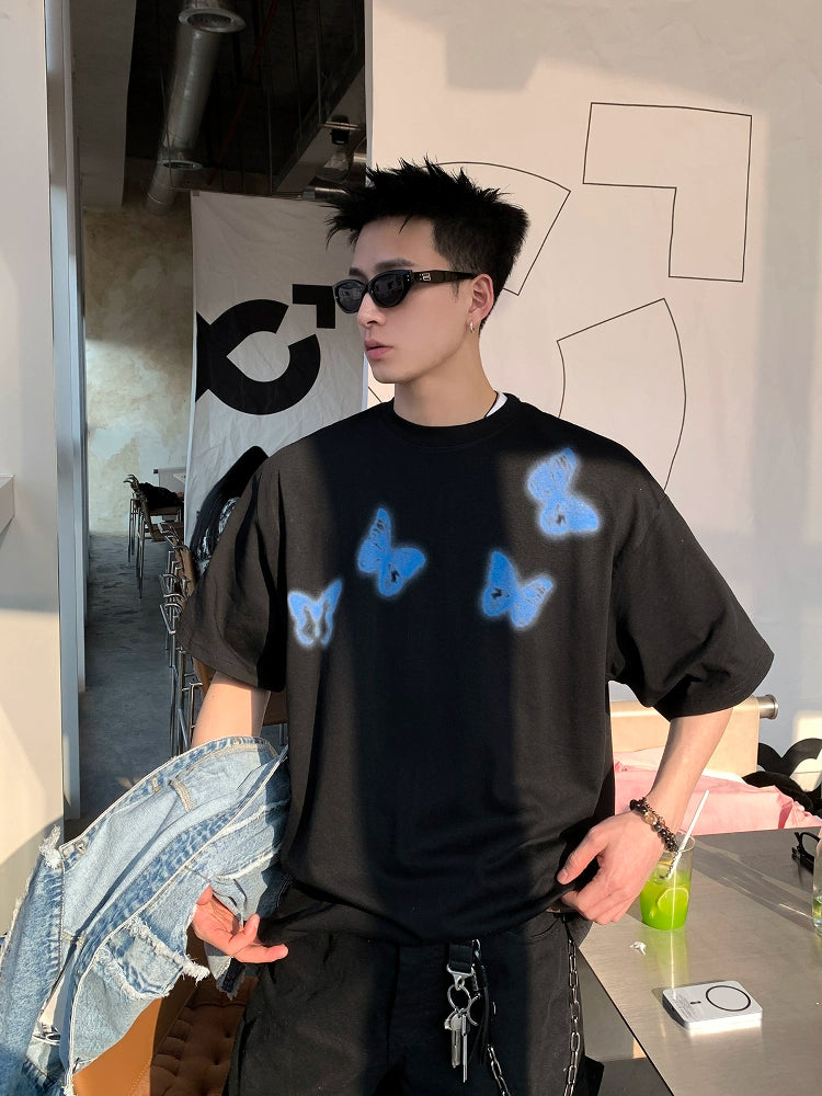 グロウバタフライ プリントTシャツ