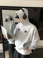 裏起毛 バックプリント パウダー フーディー