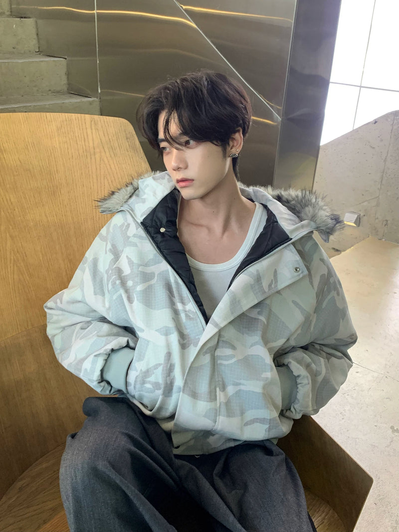 スノーカモフラージュ ファージャケット