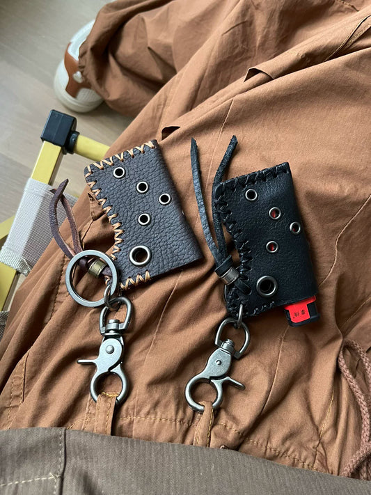 レザースモールケース キーリング