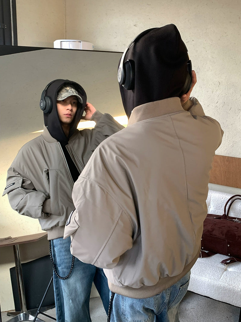 ショート  PUレザーフライトMA-1ジャケット