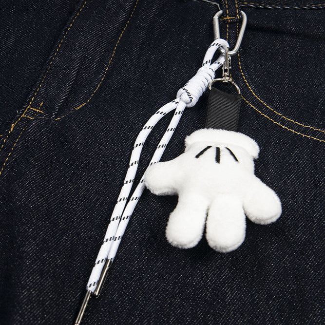 アルファベット キーホルダー付き バルーンデニム