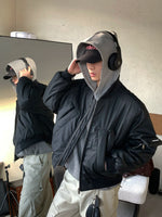 ショート  PUレザーフライトMA-1ジャケット