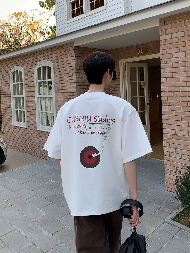 バックプリント ミュージック Tシャツ