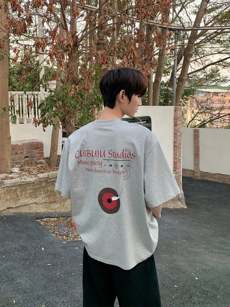 バックプリント ミュージック Tシャツ