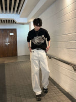 メタル グラフィック ステッチTシャツ