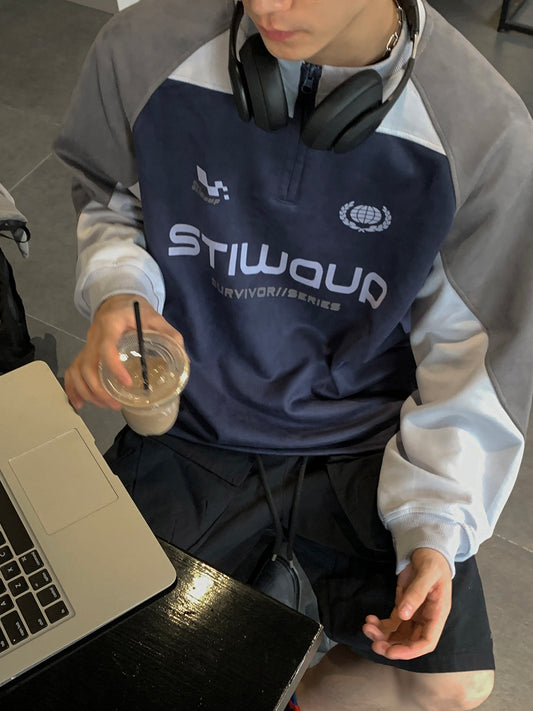 トリコカラー レーシング ハーフジップ