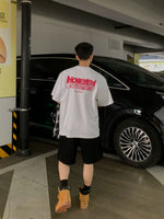 3Dスプレーロゴ バックプリントTシャツ