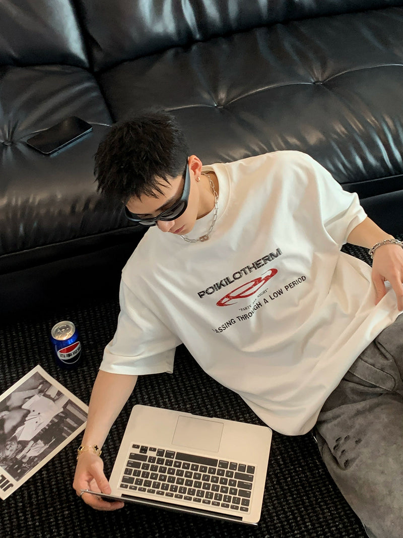 クラックドロゴ フロントプリントTシャツ