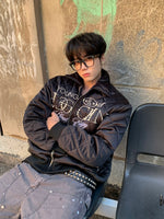 レトロ パール刺繍 キルティングジャケット