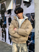 フーディー付き ダブルジッパーPUレザーペディン