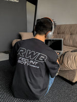 バックレタリング レーシングプリントTシャツ