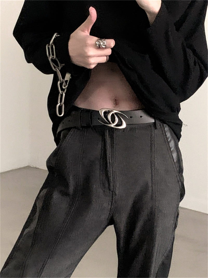 メタルバックル プレミアム レザーベルト