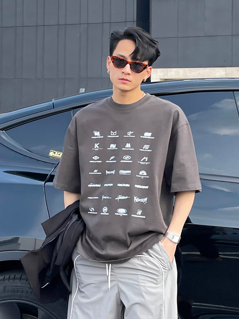 マルチロゴ グリッドTシャツ