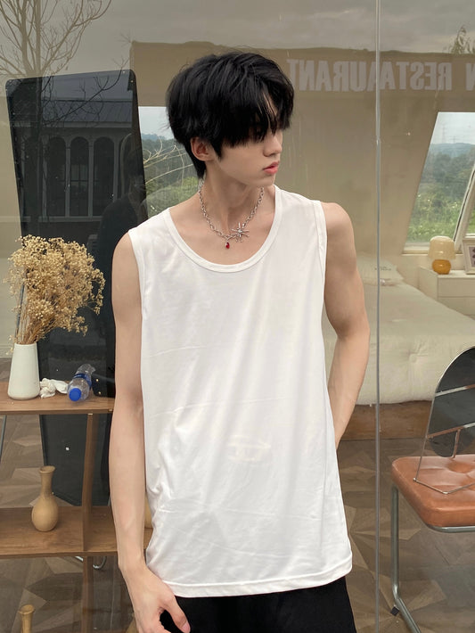 オールマッチ カジュアル ノースリーブTシャツ