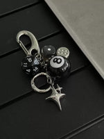 カラビナ オブシディアンダイス キーチェーン