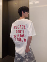 バックプリント オールドパッチレターTシャツ