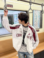 スタンドカラー レーシング トラックジャケット