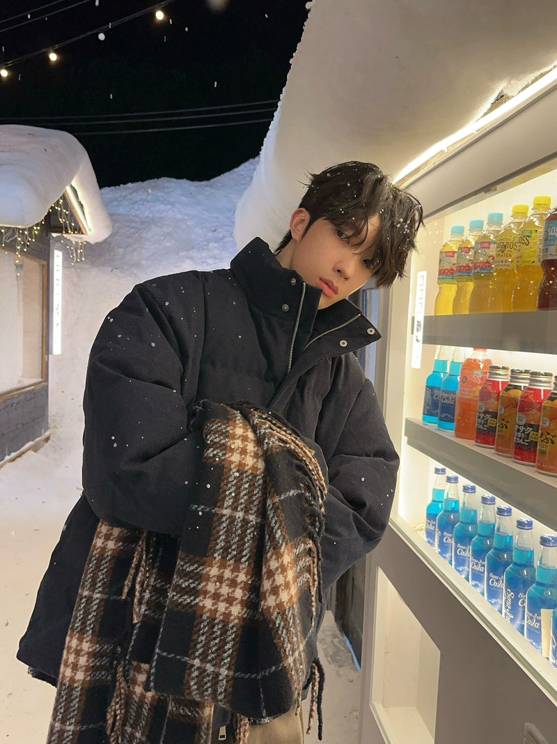 タータンチェック柄 フリースマフラー