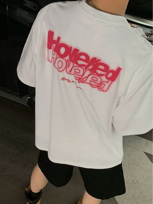 3Dスプレーロゴ バックプリントTシャツ