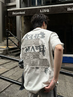 バックプリント 刺繍パッチ Tシャツ